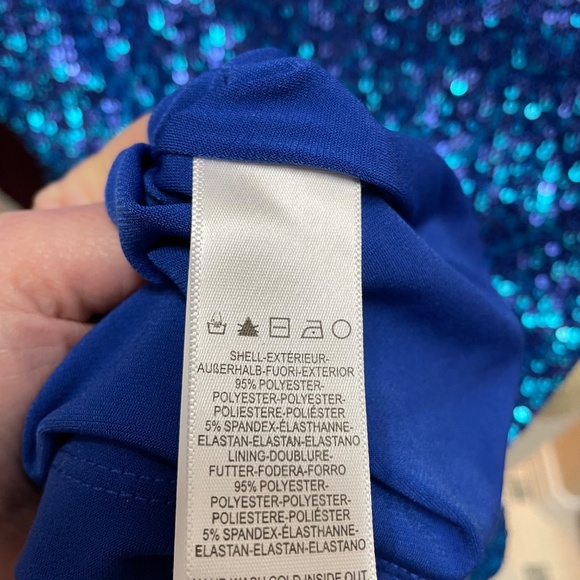 Dress the Population blue sequin ombre Medium dress - Picture 5 of 5